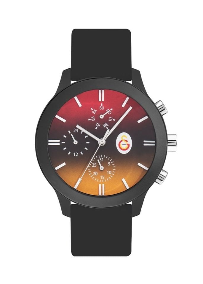 Quantum G1086.681 Quartz Silikon Siyah 44 mm Galatasaray Taraftar Saati
