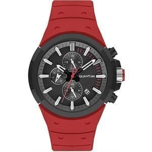 Quantum PWG1004.658 46 mm Kırmızı Erkek Kol Saati