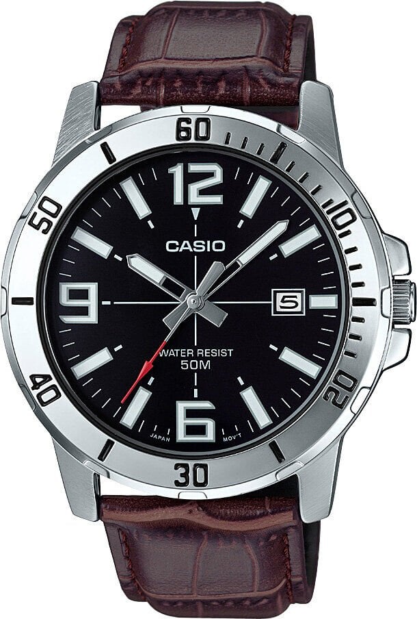 Casio MTP-VD01L-1BVUDF Quartz Deri Kahverengi 45 mm Erkek Kol Saati