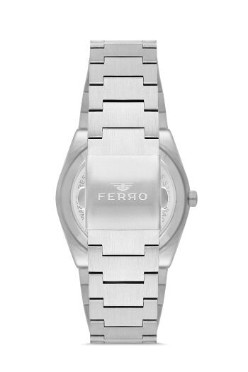 Ferro Quartz Çelik Gri Yeşil Kadran 3 ATM 40 mm Erkek Kol Saati