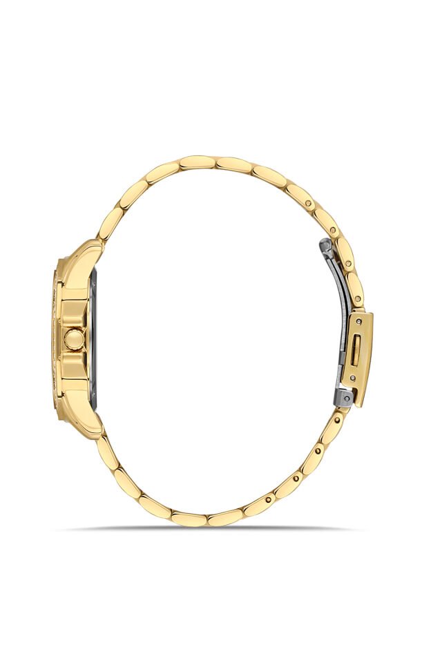 Ferro FL21540AWT-B6 Quartz Altın Rengi Yeşil Kadran 32 mm Kadın Kol Saati