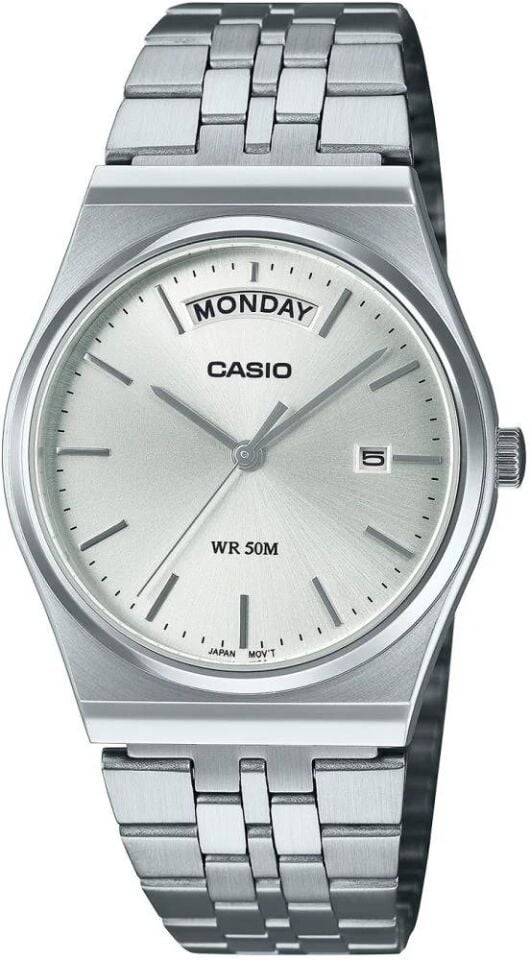 Casio MTP-B146D-7AVDF Quartz Çelik Gri 35 mm Erkek Kol Saati