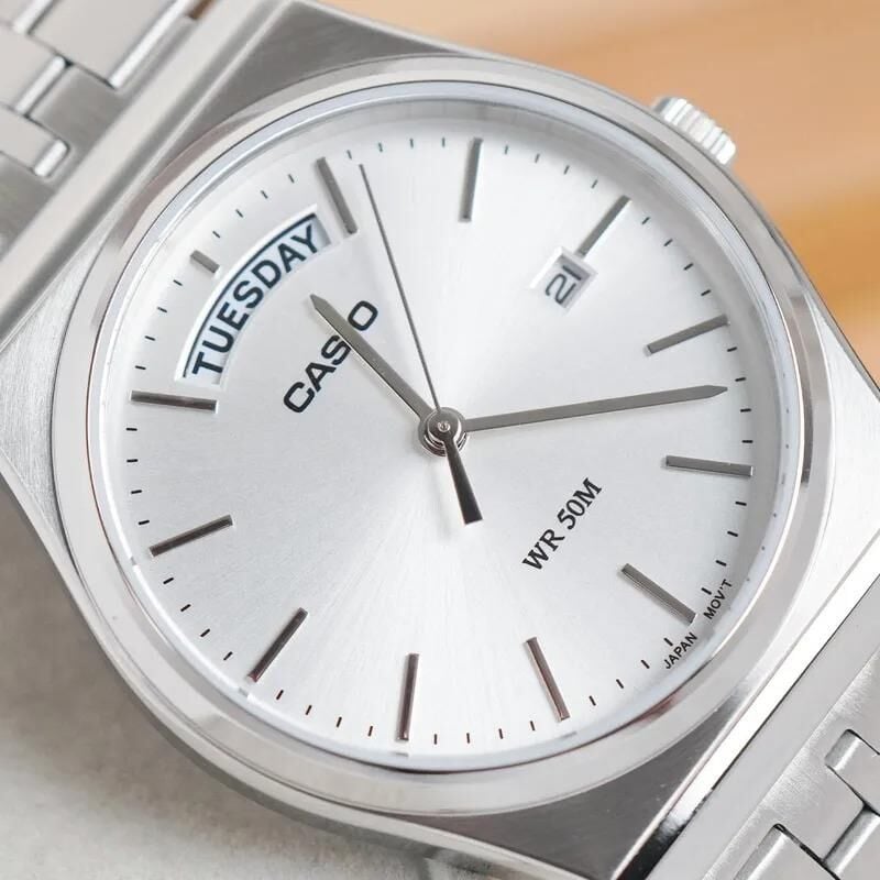 Casio MTP-B146D-7AVDF Quartz Çelik Gri 35 mm Erkek Kol Saati