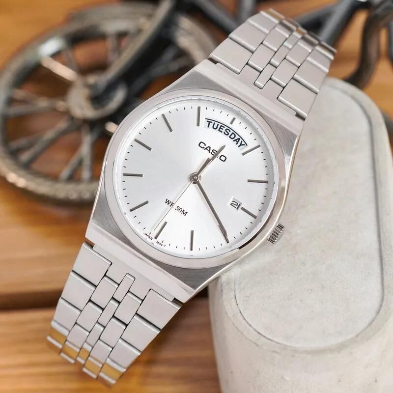 Casio MTP-B146D-7AVDF Quartz Çelik Gri 35 mm Erkek Kol Saati