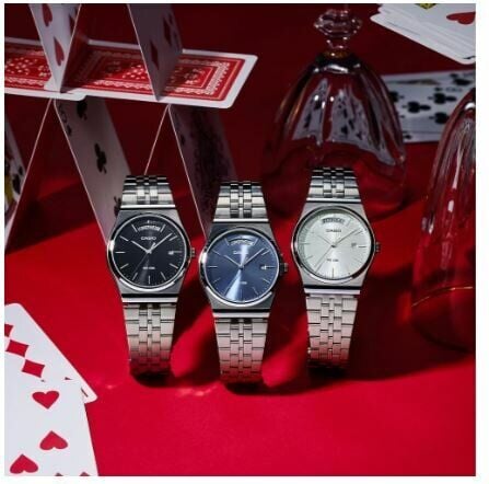 Casio MTP-B146D-1AVDF Quartz Çelik Gri Siyah Kadran 35 mm Erkek Kol Saati