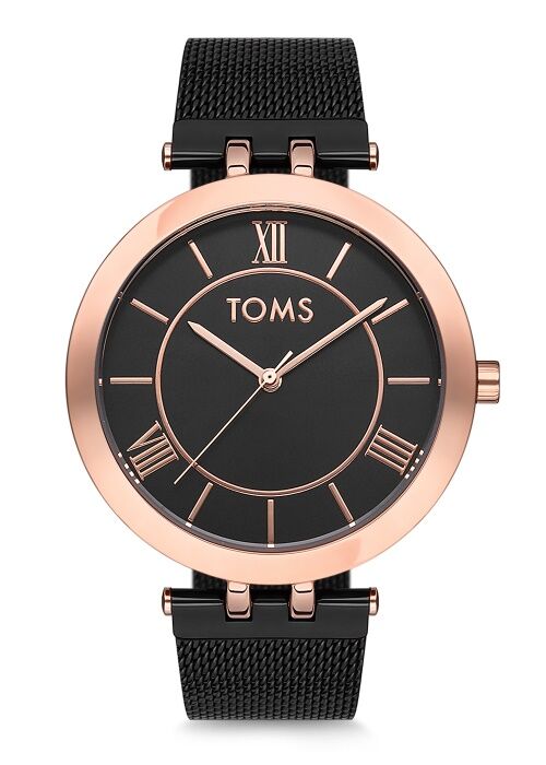 Toms Siyah Hasır Kordon Erkek Kol Saati T81874C-871-R T81874C-871-R