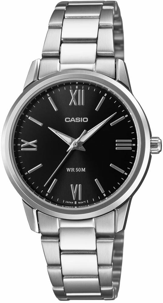 Casio LTP-1303DD-1AVDF Quartz Çelik Gri Siyah Kadran 31 mm Kadın Kol Saati