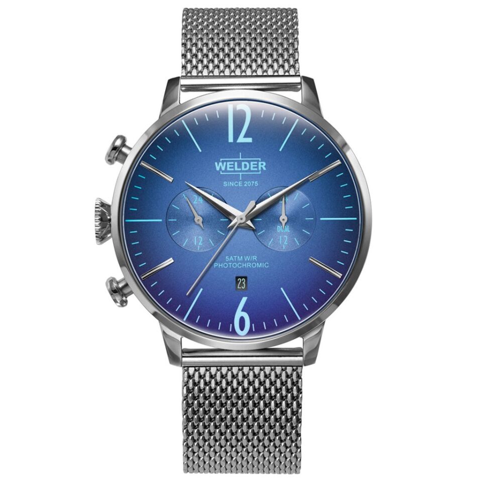 Welder Moody WWRC1001 Quartz Çelik Hasır Gri 47 mm Erkek Kol Saati