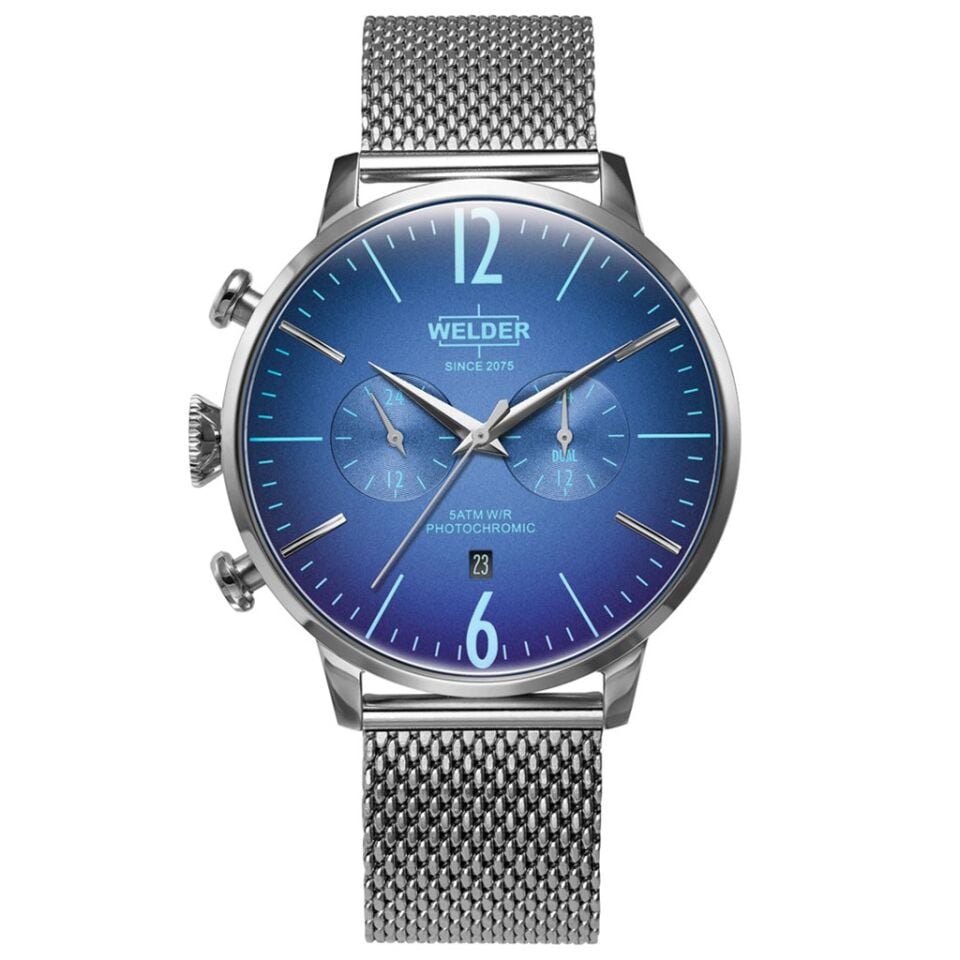 Welder Moody WWRC1001 Quartz Çelik Hasır Gri 47 mm Erkek Kol Saati