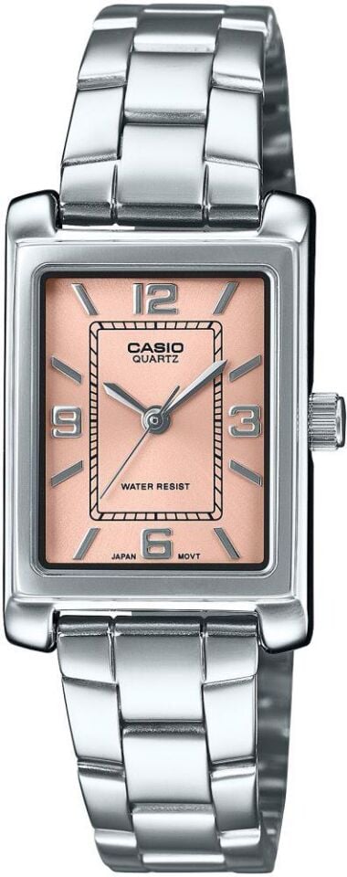 Casio LTP-1234DD-4ADF Quartz Çelik Gri Pembe Kadran 21 mm Kadın Kol Saati