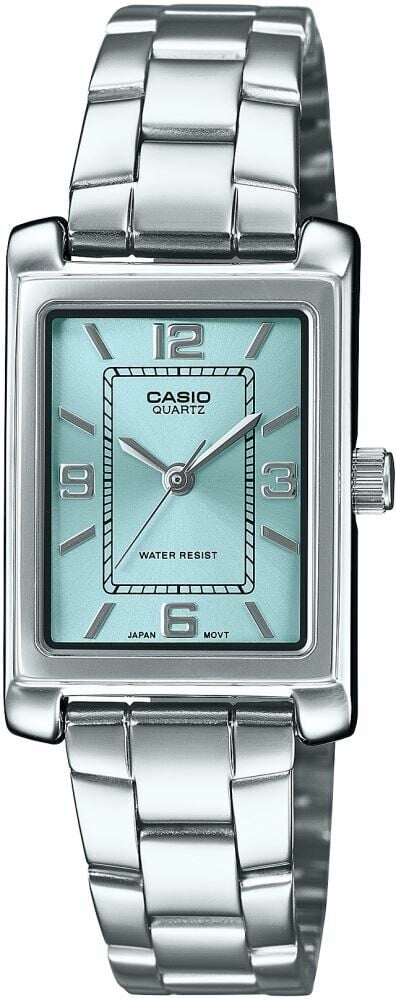 Casio LTP-1234DD-2ADF Quartz Çelik Gri Mavi Kadran 21 mm Kadın Kol Saati