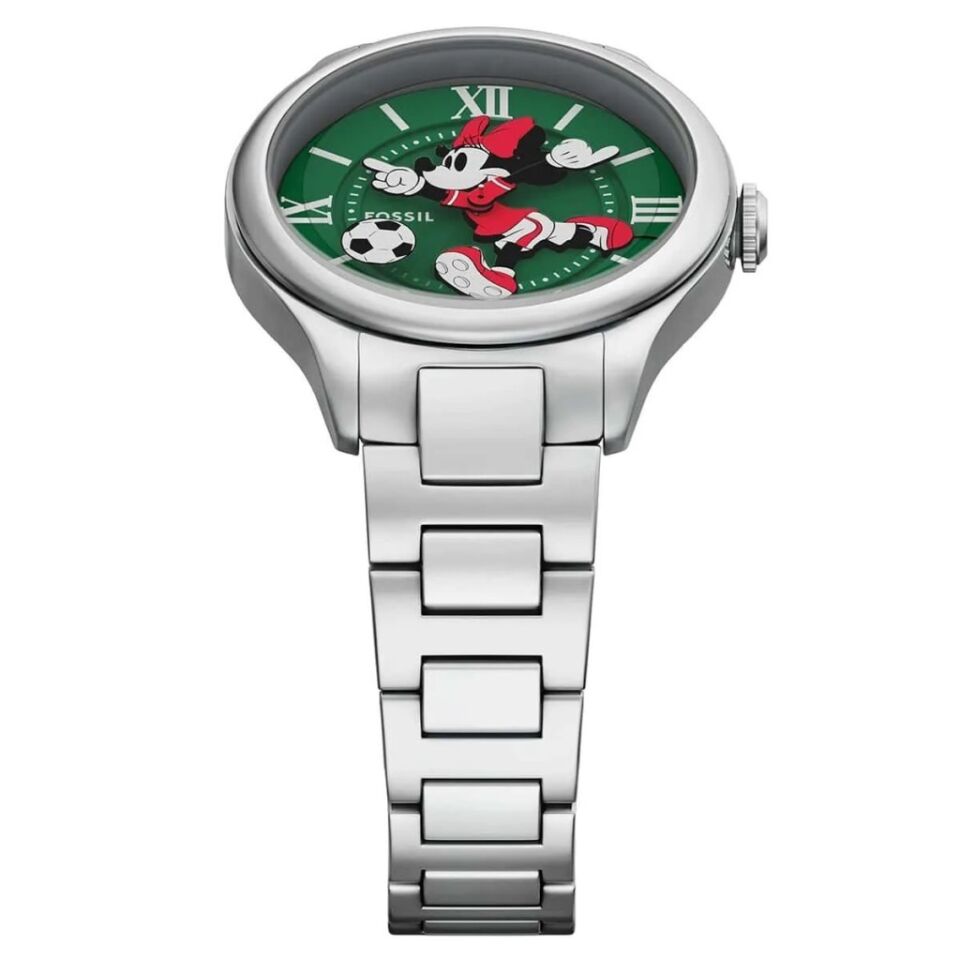 Fossil FLE1201 Disney x Fossil Limited-Edition Minnie Mouse Soccer Kadın Kol Saati