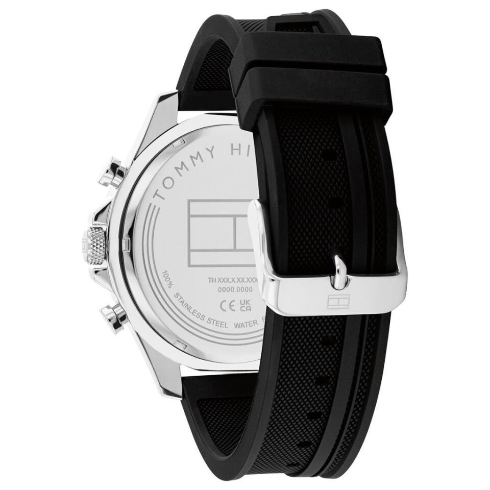 Tommy Hilfiger TH1792082 Quartz Silikon Siyah 46 mm Erkek Kol Saati