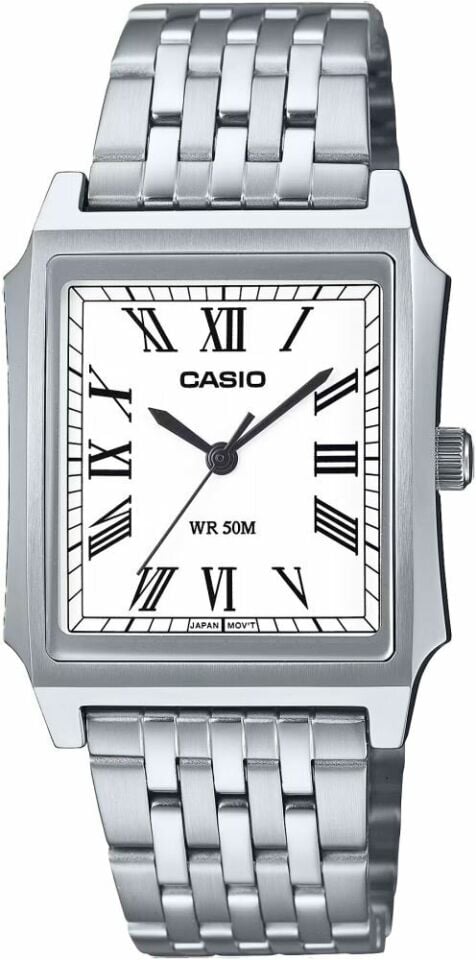 Casio MTP-B190D-7BVDF Quartz Çelik Gri Beyaz Kadran 32 mm Erkek Kol Saati
