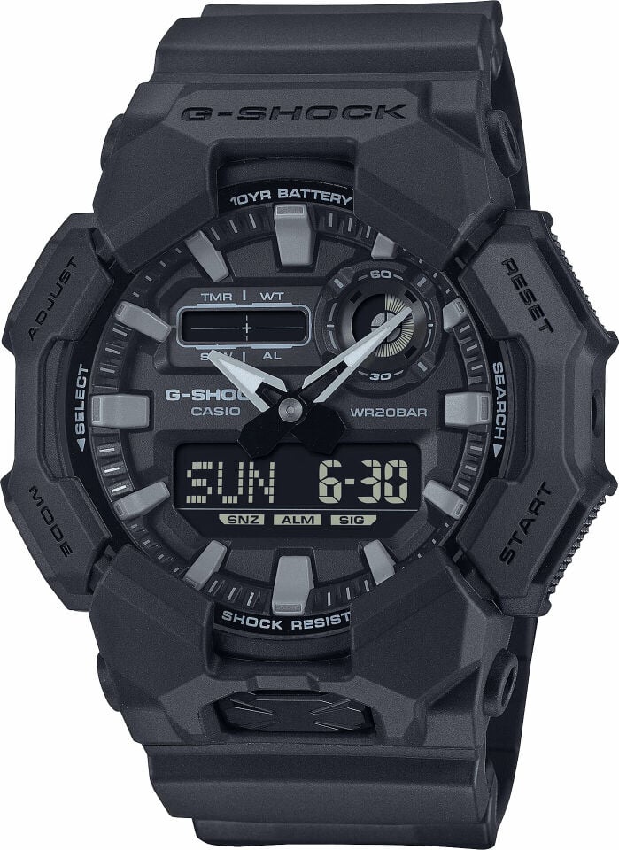 Casio GA-010-1A1DR Quartz Analog/Dijital Siyah 52 mm Erkek Kol Saati