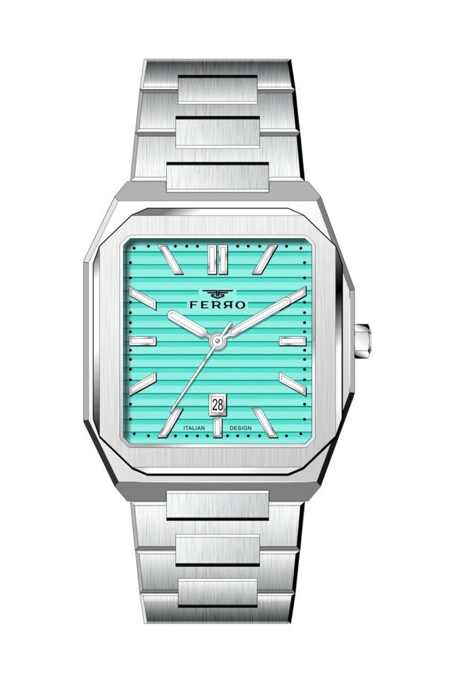 Ferro Gümüş Çelik Kordon Erkek Kol Saati F11653AWT-A15 3ATM SuGeçirmez 2 Yıl Garantili HediyePaketli