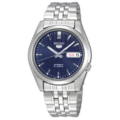 Seıko 5 SNK357K1 Otomatik Çelik Gri Lacivert Kadran 39 mm Erkek Kol Saati