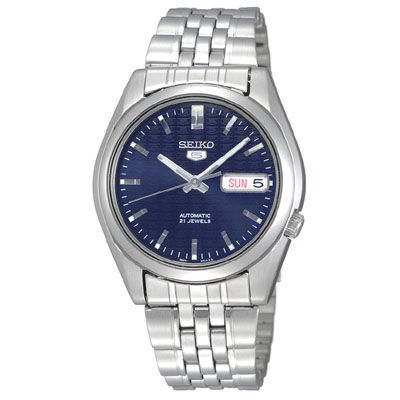 Seıko 5 SNK357K1 Otomatik Çelik Gri Lacivert Kadran 39 mm Erkek Kol Saati