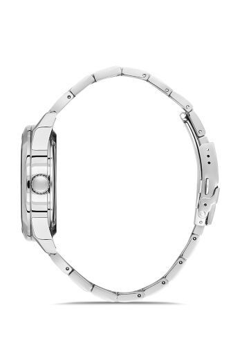 Ferro Gümüş Çelik Kordon Erkek Kol Saati FM40106A-A2 Tüm Fonksiyonlar Aktif 3 ATM Su Geçirmez