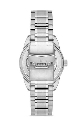 Ferro Gümüş Çelik Kordon Erkek Kol Saati FM40106A-A2 Tüm Fonksiyonlar Aktif 3 ATM Su Geçirmez