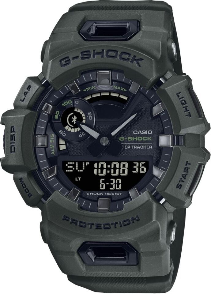 Casio GBA-900UU-3ADR Quartz Silikon Yeşil 20 ATM 49 mm Erkek Kol Saati