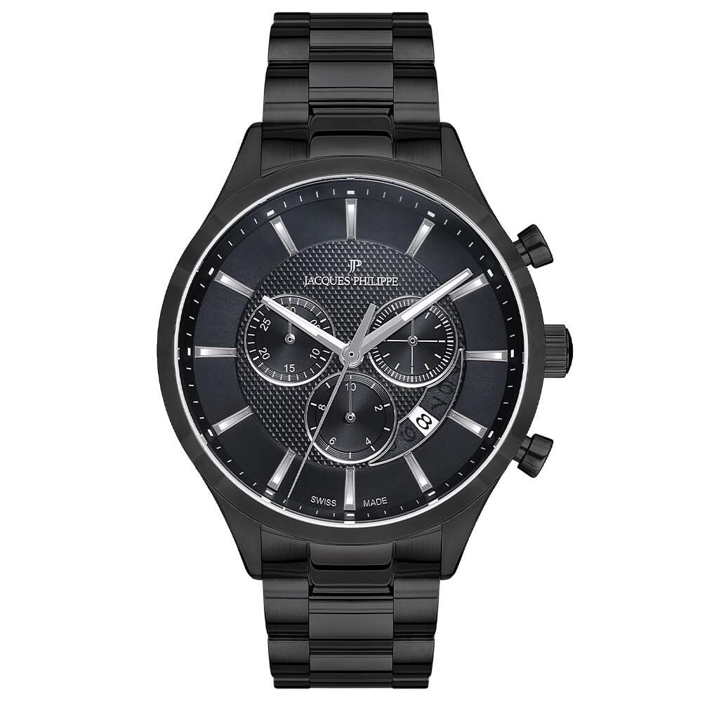 Jacques Philippe JPQGC034311 43 mm Siyah Erkek Kol Saati