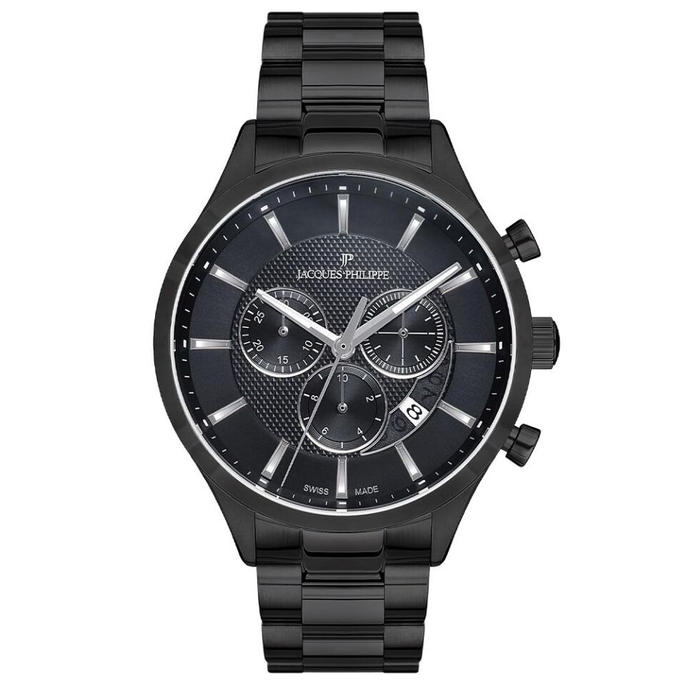 Jacques Philippe JPQGC034311 43 mm Siyah Erkek Kol Saati