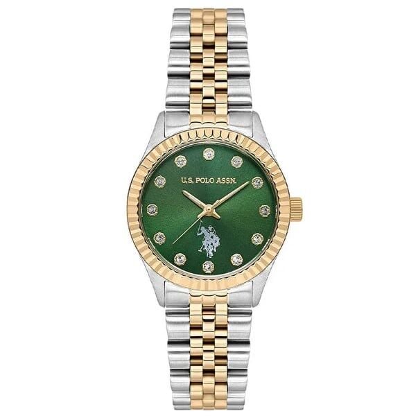 U.s. Polo Assn. USPA2086-05 Quartz Çelik Rose/Gri Yeşil Kadran 30 mm Kadın Kol Saati
