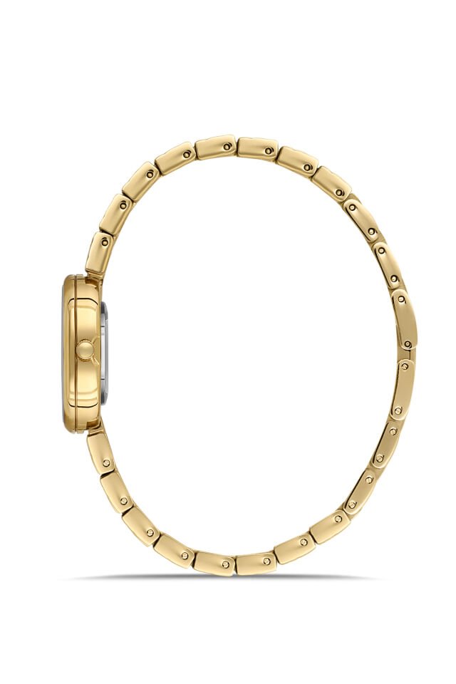 Ferro Sarı Çelik Kordon Kadın Kol Saati FL21600A-B3 3ATM Su Geçirmez 2 Yıl Garantili HediyePaketli