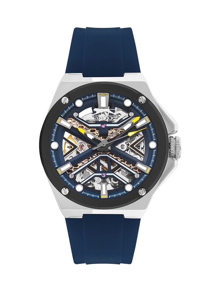 Slazenger SL.09.2265.1.04 Otomatik Silikon Lacivert 44 mm Erkek Kol Saati