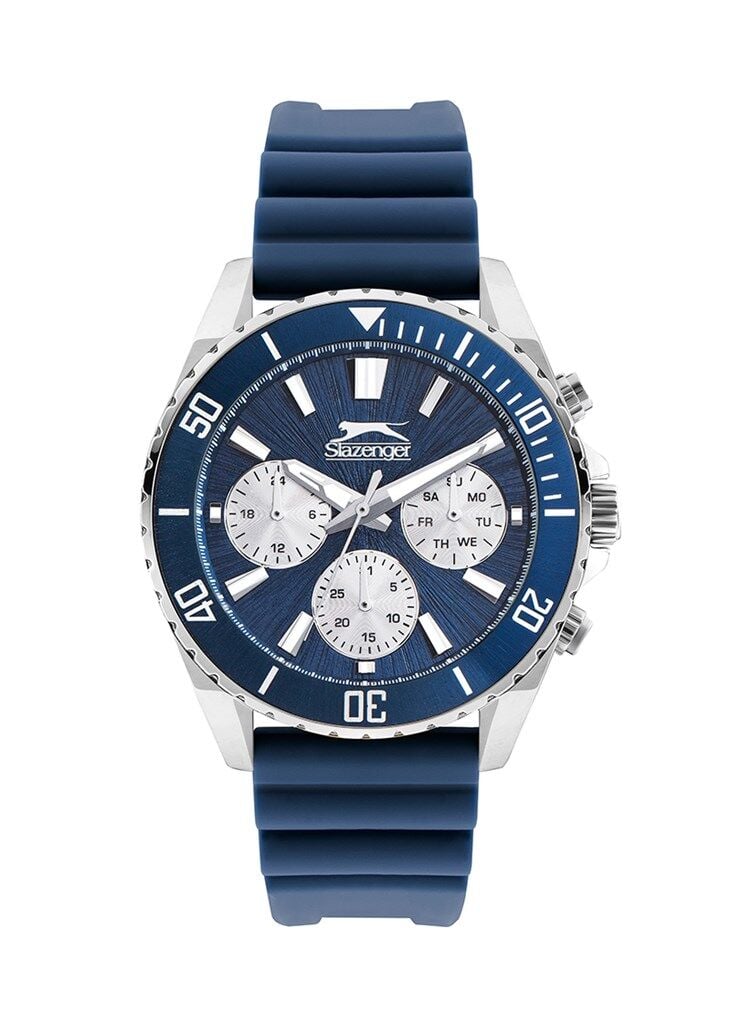 Slazenger SL.09.2274.2.02 Quartz Silikon Mavi 44 mm Erkek Kol Saati