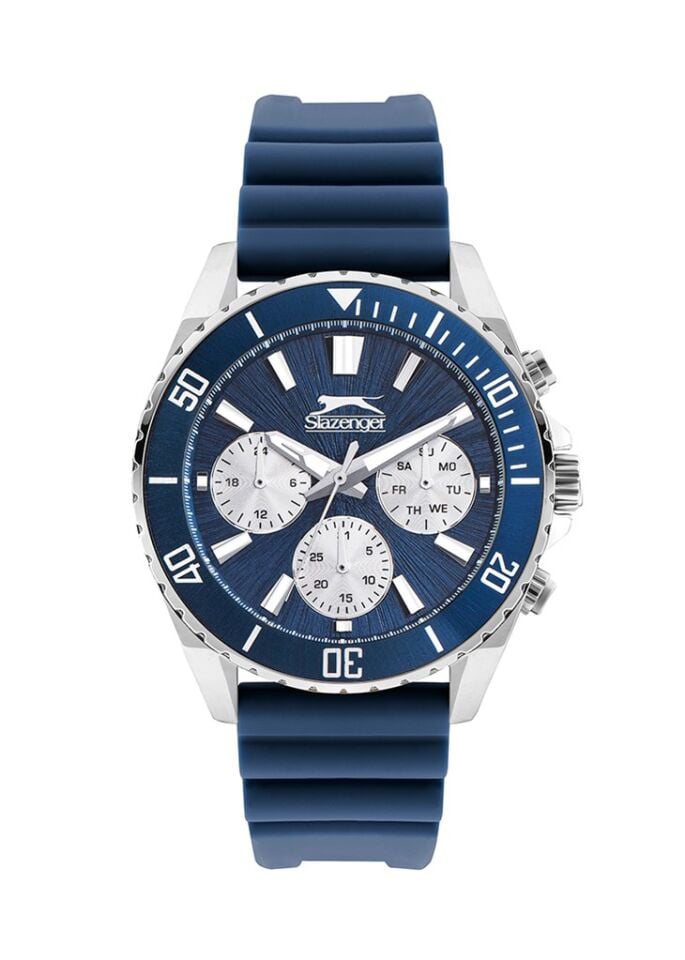 Slazenger SL.09.2274.2.02 Quartz Silikon Mavi 44 mm Erkek Kol Saati