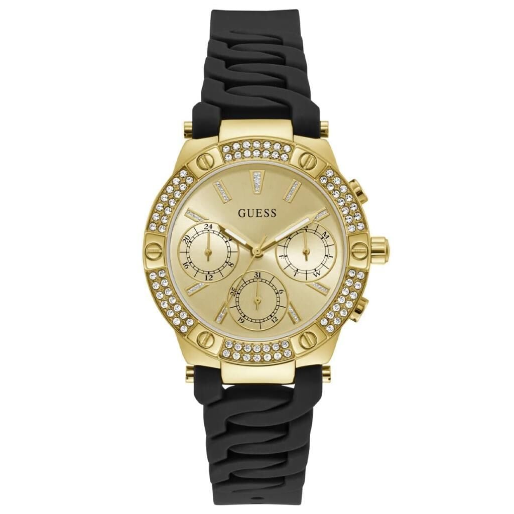 Guess GUGW0521L1 Quartz Silikon Siyah 38 mm Kadın Kol Saati