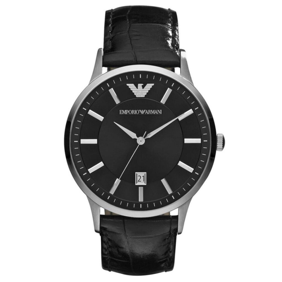 Emporio Armani AR2411 43 mm Siyah Erkek Kol Saati