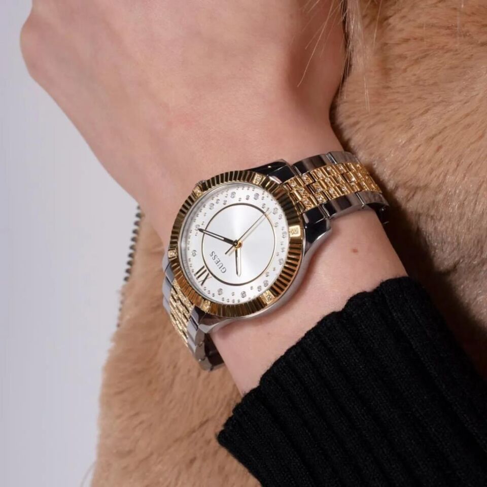 Guess GUGW0765L1 Quartz Çelik Altın/Gri 34 mm Kadın Kol Saati