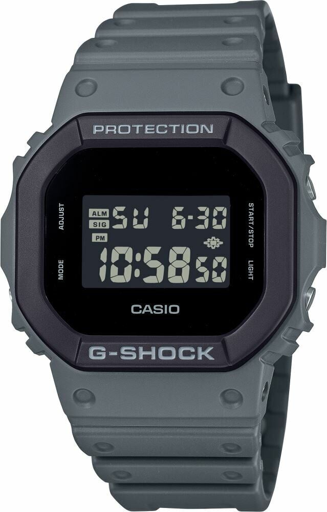 Casio DW-5610UU-8DR Quartz Dijital Gri Siyah Kadran 20 ATM 44 mm Erkek Kol Saati
