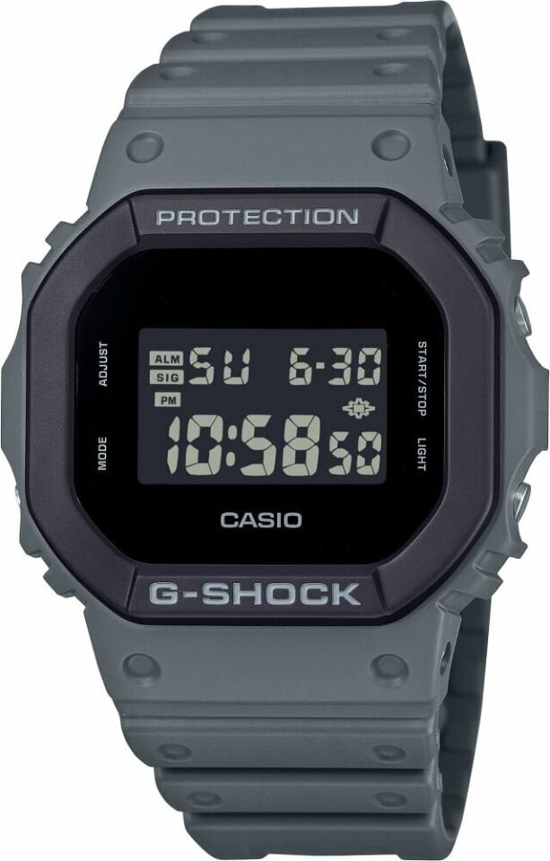 Casio DW-5610UU-8DR Quartz Dijital Gri Siyah Kadran 20 ATM 44 mm Erkek Kol Saati