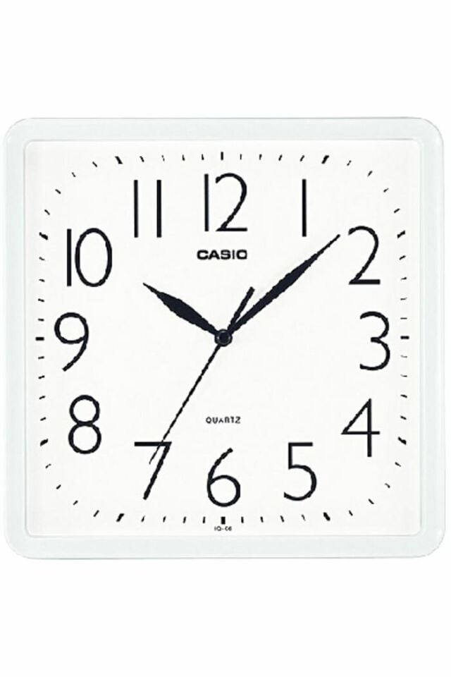 Casio IQ-06-7DF Quartz Beyaz 250 mm Duvar Saati