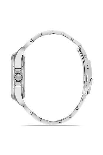 Ferro Gümüş Çelik Kordon Erkek Kol Saati FM40111A-A Tüm Fonksiyonlar Aktif 3 ATM Su Geçirmez