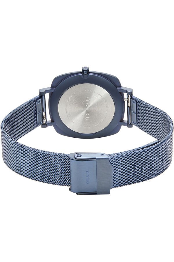 Obaku Denmark V296LXSLML Quartz Hasır Lacivert Safir Cam 32 mm Kadın Kol Saati