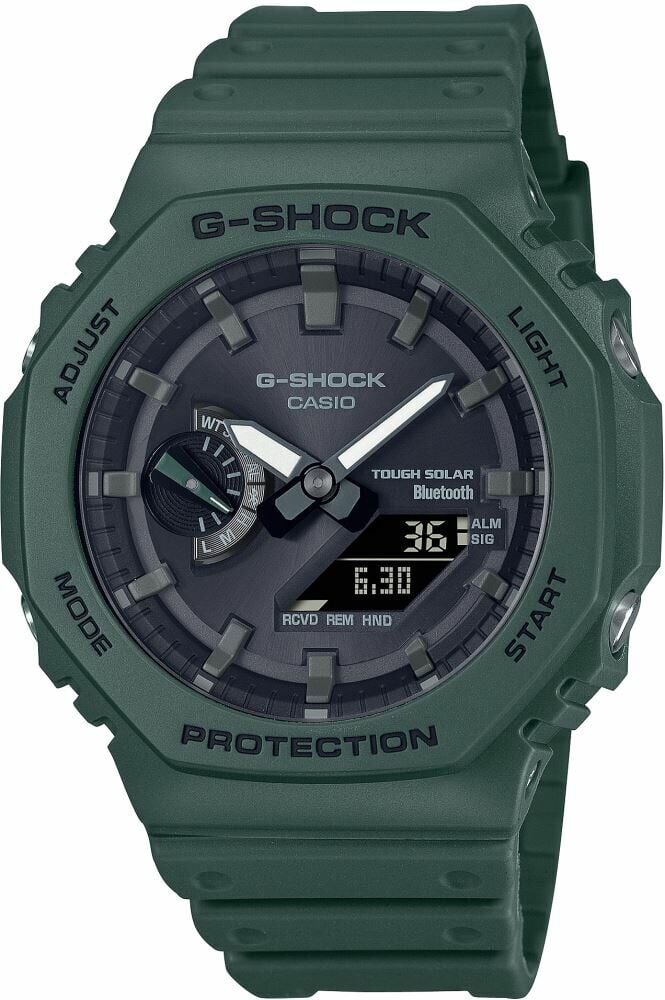 Casio GA-B2100-3ADR Solar Silikon Yeşil 20 ATM 45 mm Erkek Kol Saati