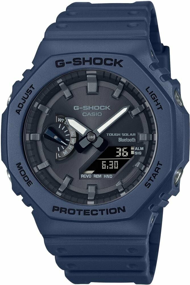 Casio GA-B2100-2ADR Solar Silikon Lacivert 20 ATM 45 mm Erkek Kol Saati