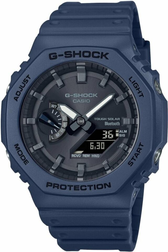 Casio GA-B2100-2ADR Solar Silikon Lacivert 20 ATM 45 mm Erkek Kol Saati