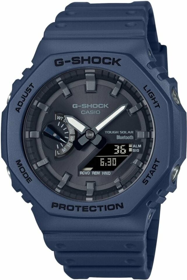 Casio GA-B2100-2ADR Solar Silikon Lacivert 20 ATM 45 mm Erkek Kol Saati