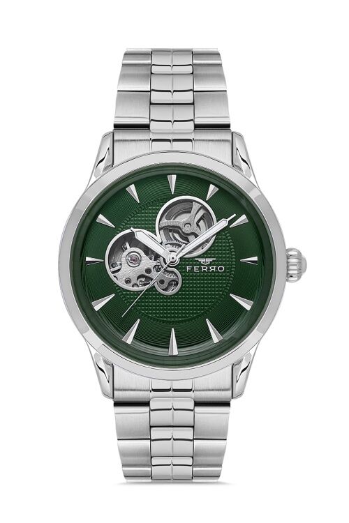 Ferro Gümüş Çelik Kordon Erkek Kol Saati F31457A-A6
