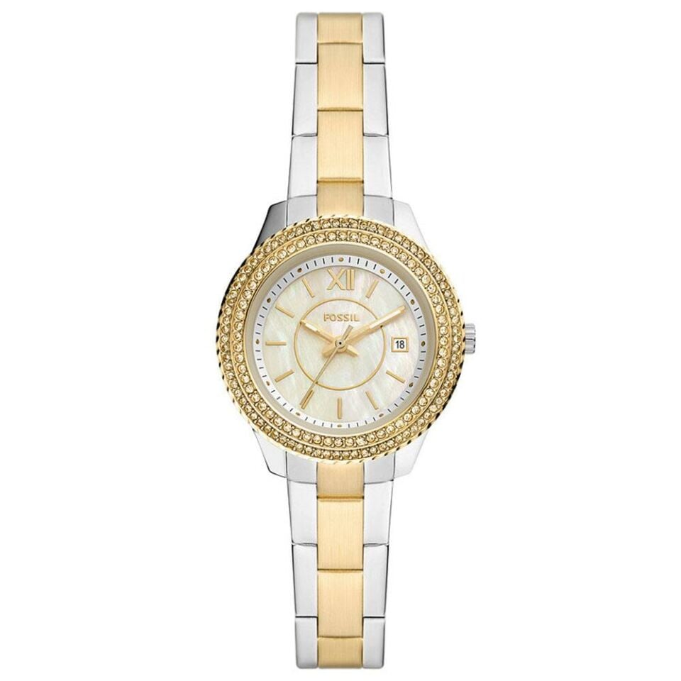 Fossil FES5138 30 mm Altın Rengi / Metalik Gri Kadın Kol Saati