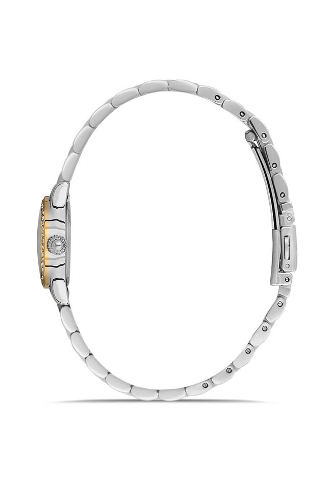 Ferro Gümüş ve Sarı Çelik Kordon Kadın Kol Saati FL21753A-D6 3ATM Su Geçirmez 2 Yıl Garantili