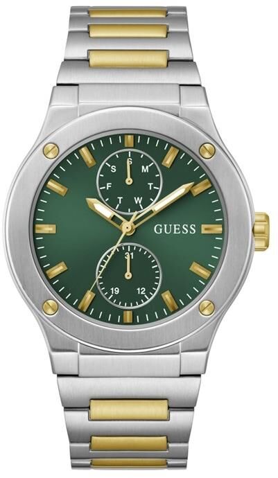 Guess GUGW0795G1 Quartz Çelik Altın/Gri Yeşil Kadran 44 mm Erkek Kol Saati