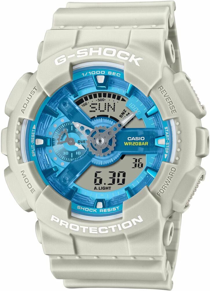 Casio GA-110AS-5ADR Quartz Silikon Gri 20 ATM 52 mm Erkek Kol Saati