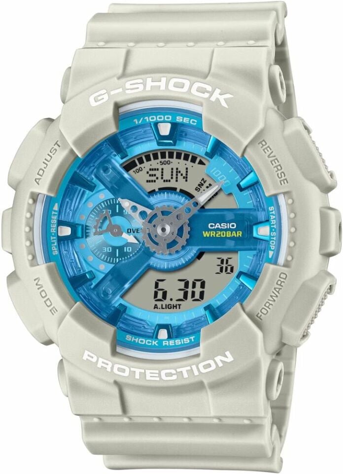 Casio GA-110AS-5ADR Quartz Silikon Gri 20 ATM 52 mm Erkek Kol Saati